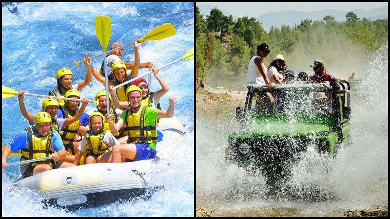 Alanya Jeep Safari und Rafting (Kombitour)