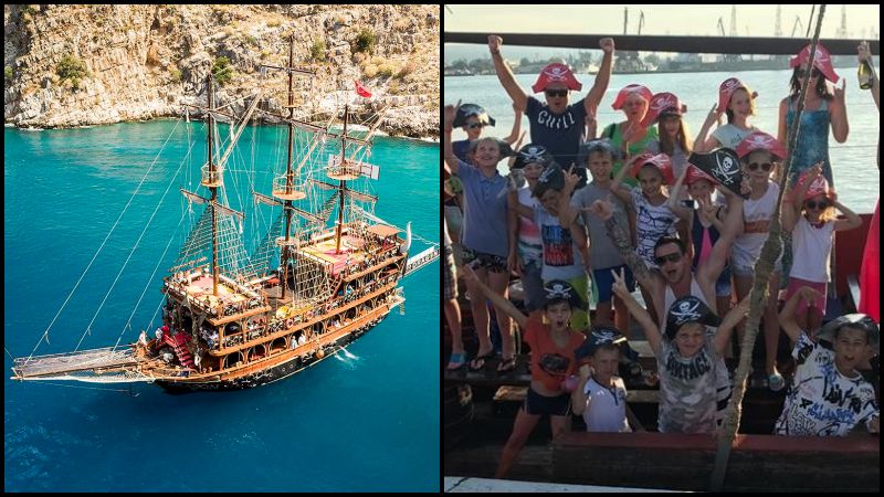 Piratenbootfahrt in Alanya